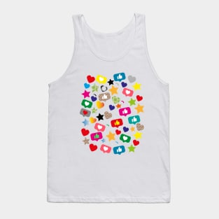 Funny gift flowers and heart for familly and home Tank Top